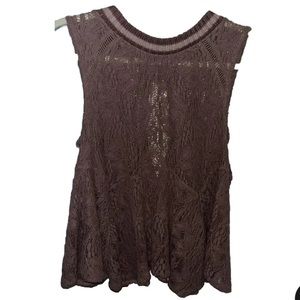 Free People Mock neck blouse